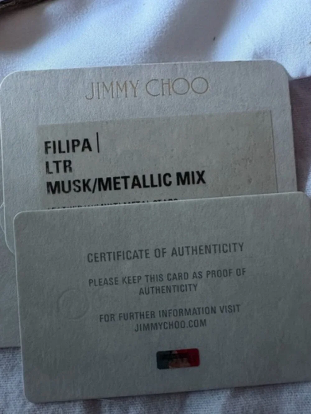 Jimmy Choo Filipa Metallic Silver/Grey Star-Studded Zip Wallet With Original COA - Picture 3 of 12